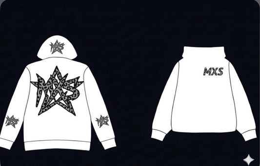 MXS cheetah hoodie from MX SKYLINE featuring a bold cheetah print design and a comfortable fit.