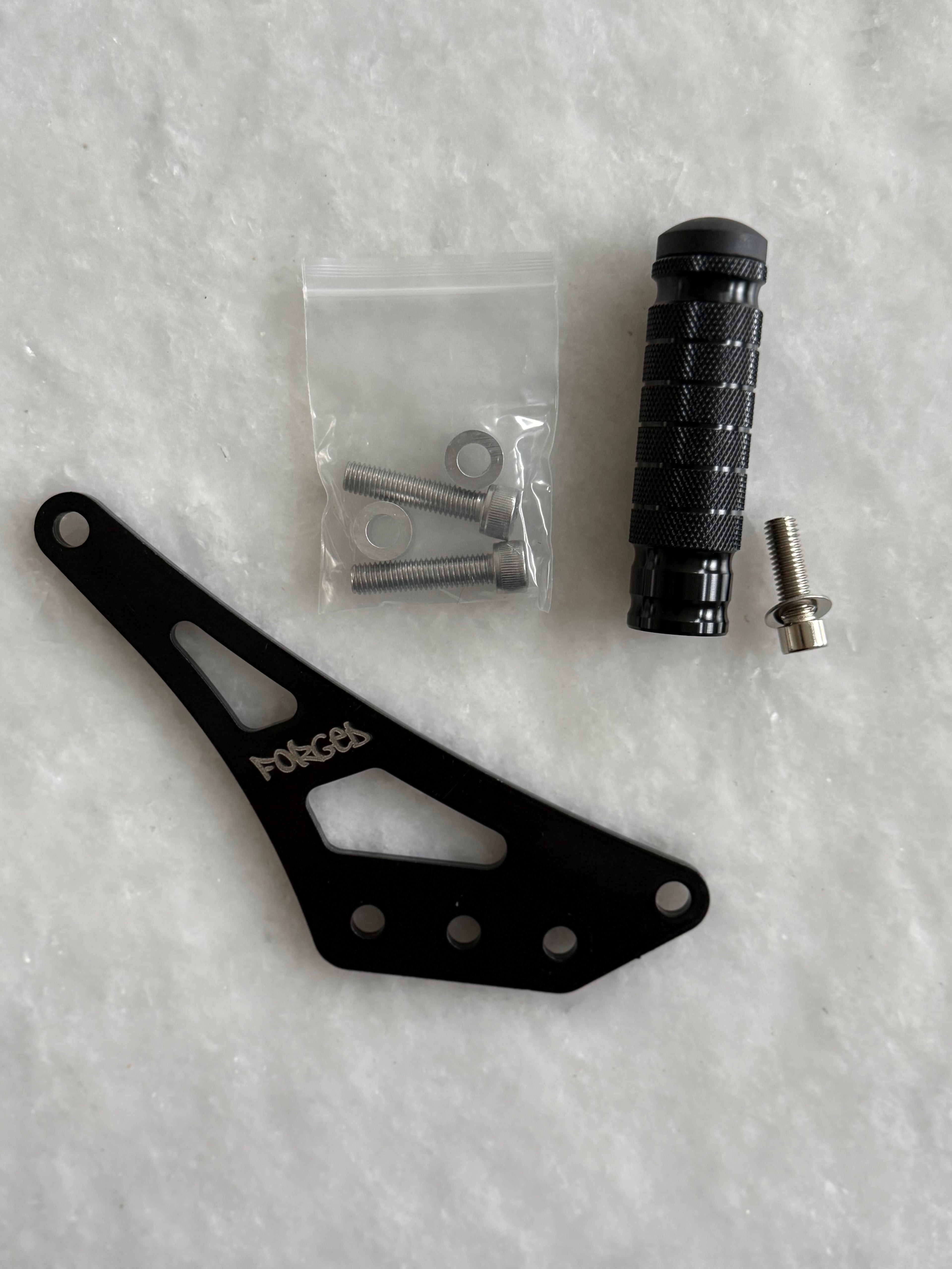 Forged Racing Talaria XXX Bracket Footlock with durable construction and secure grip, shown from a side angle.