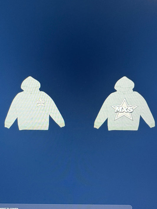 MX SKYLINE MXS hoodie in a casual setting, showcasing the fabric texture and design details.