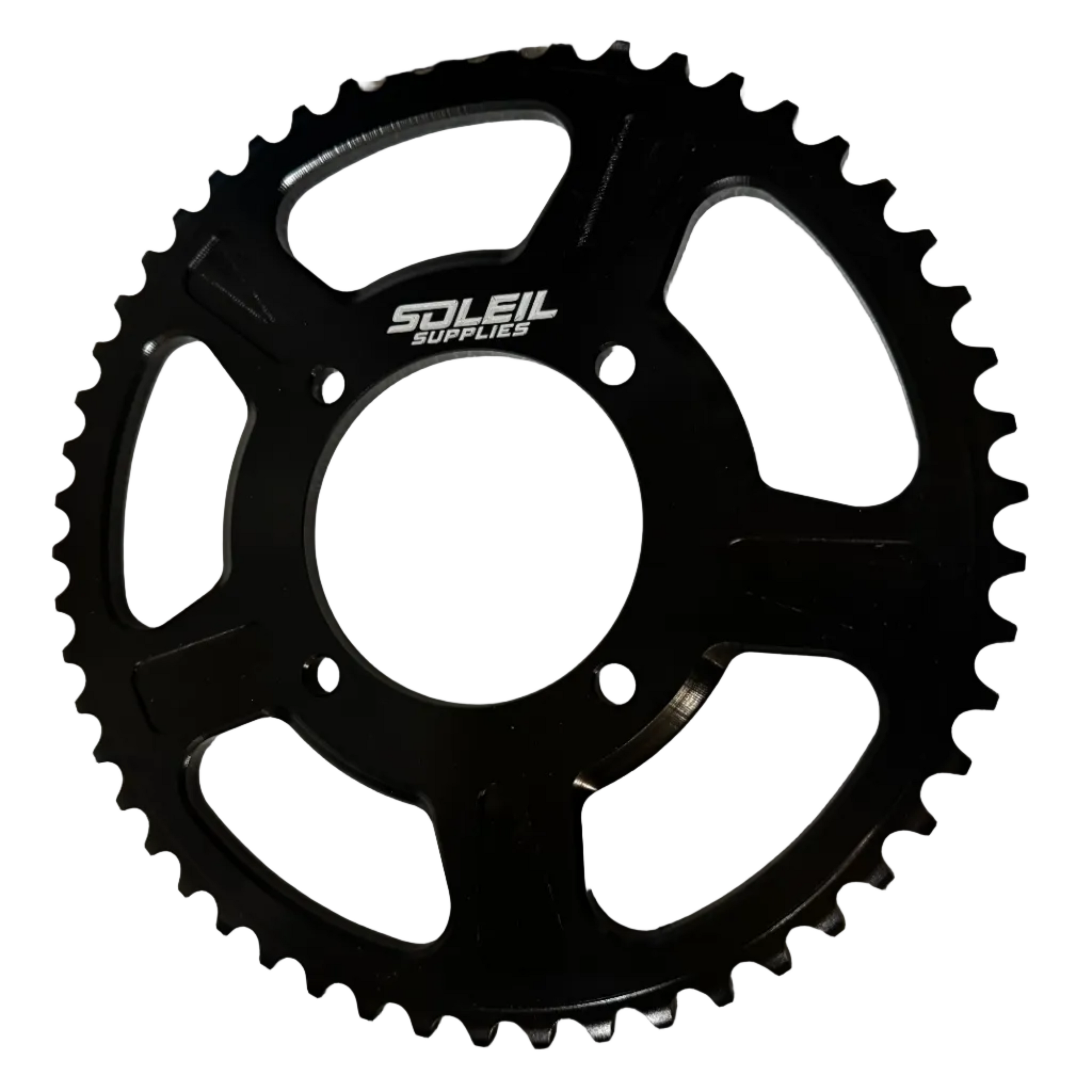 Soleil Supplies Tuttio Soleil 01 52-tooth upgraded rear sprocket for bicycle drivetrain, metallic finish and gear teeth visible in image.