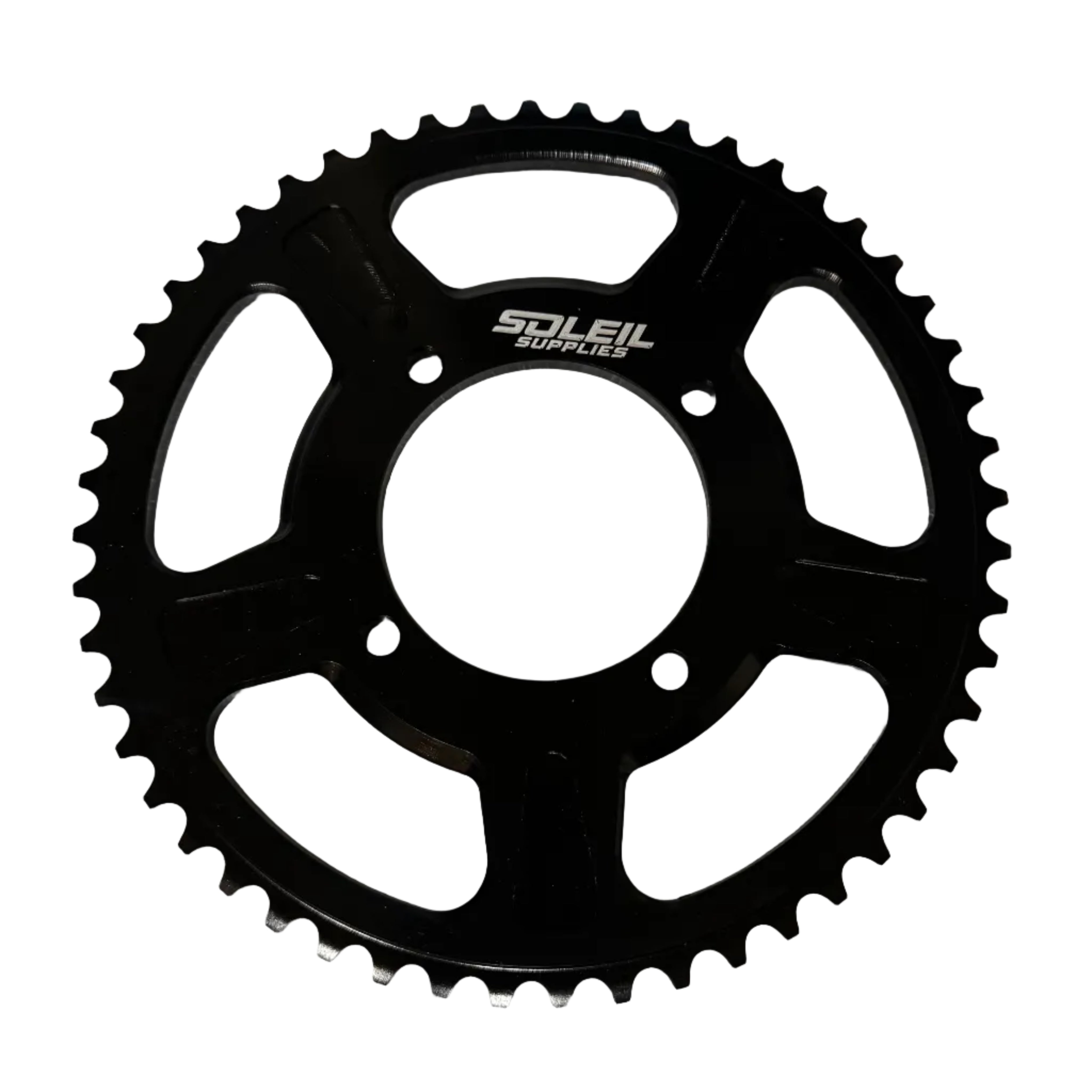 Soleil Supplies Tuttio Soleil 01 52T upgraded rear sprocket for bicycles, showing the metal gear with teeth and mounting hole.
