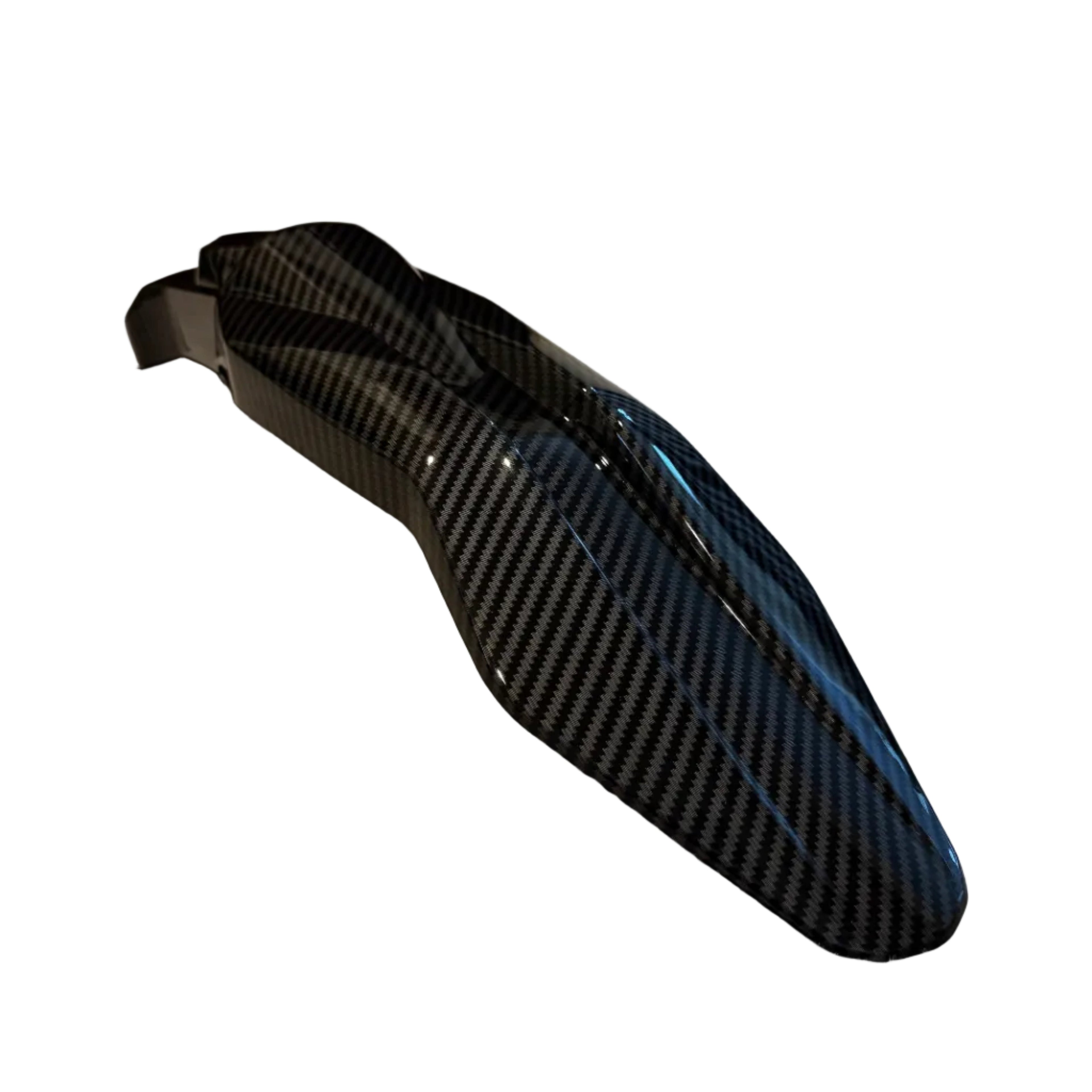 Carbon Talaria front fender by Soleil Supplies showing sleek, lightweight bike mudguard with aerodynamic design.