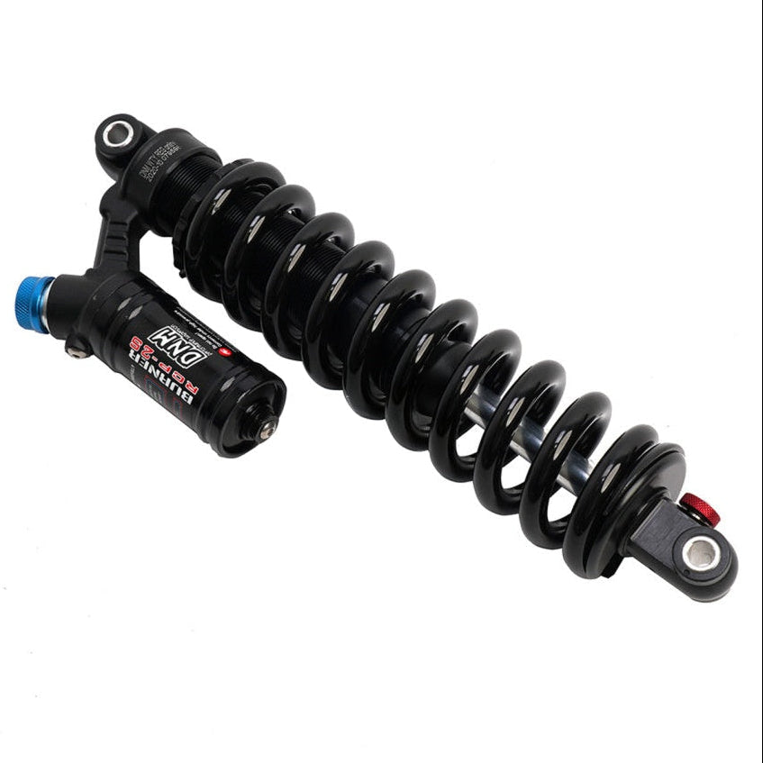 Soleil Supplies Tuttio Soleil 01 Upgraded DNM rear shock kit with adjustable components and sleek design for mountain bikes.